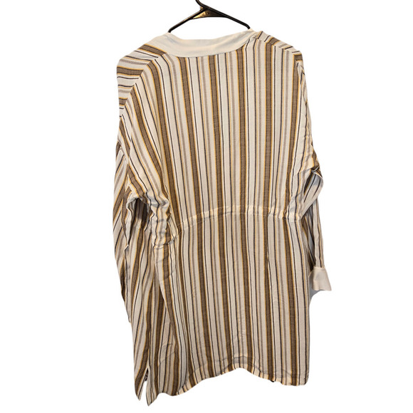 Nwt Kayra KYR Striped Kimono Ecru-Brown size 38/6/small - Picture 5 of 10